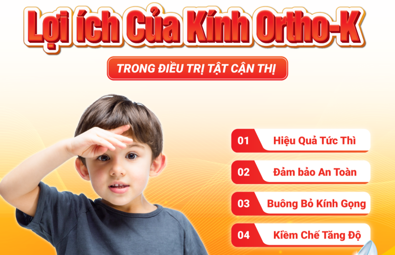 LỢI ÍCH CỦA VIỆC ĐIỀU TRỊ CẬN THỊ BẰNG ORTHO-K